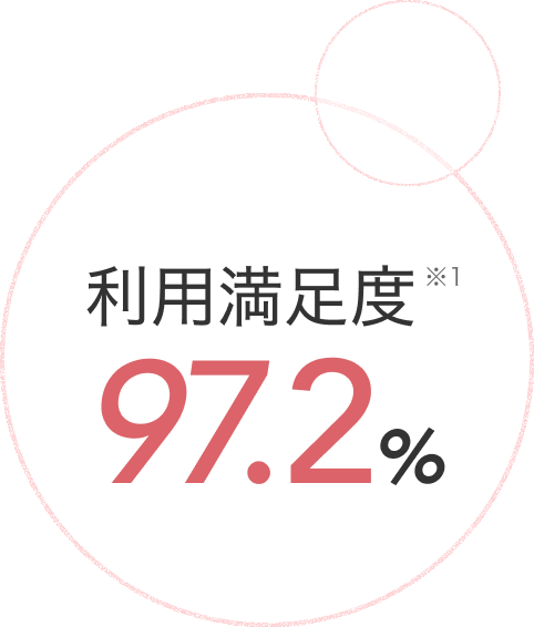 利用満足度 97.2%　※スーモカウンターご利用者アンケート／2024年5月 自社調べ